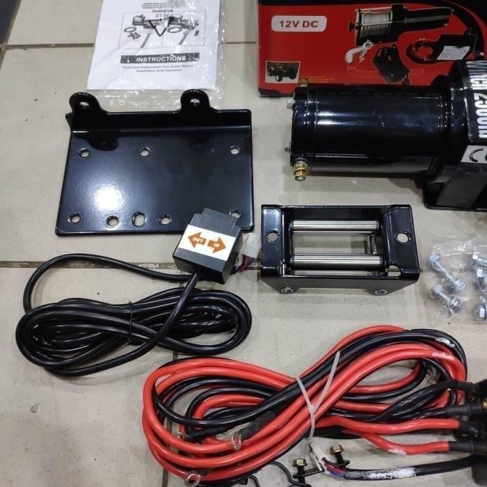 Bagus Electric Winch 2500 Lbs - Katrol Elektrik - Winch Elektrik 2500Lbs