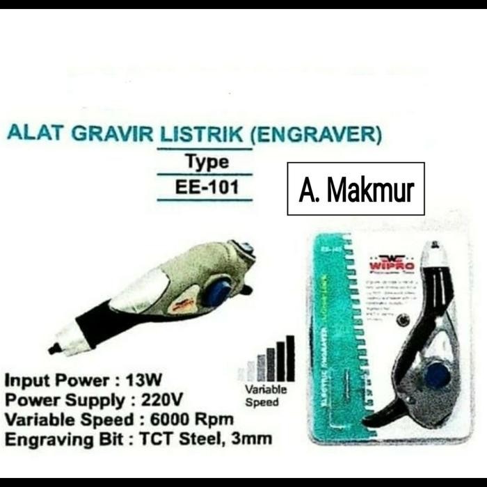 

Engraver Mesin Alat Ukir Grafir Besi Wipro Ee101