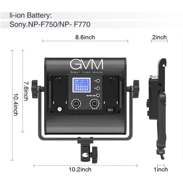 (Expert) Paket Lampu Video LED Studio Vlog GVM GVM-800D-RGB GVM 800D-RGB Light