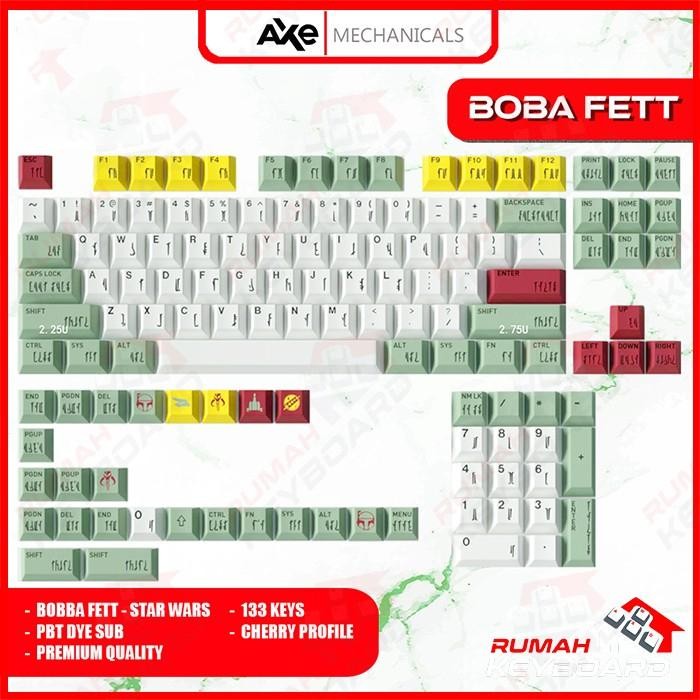 (Expert) KEYCAP - KEYCAPS - CHERRY - Bobba Fett - Star Wars - PBT - DYE SUB