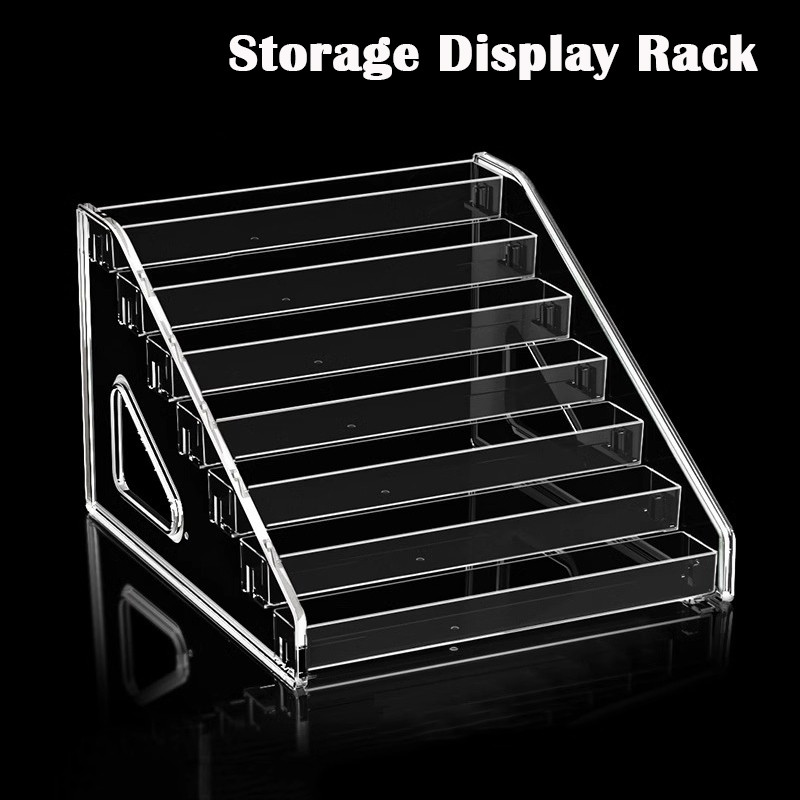 

Desktop Display Stand Document Storage Rack Cosmetic Organizer Tray Nail Polish Toy Rack Display