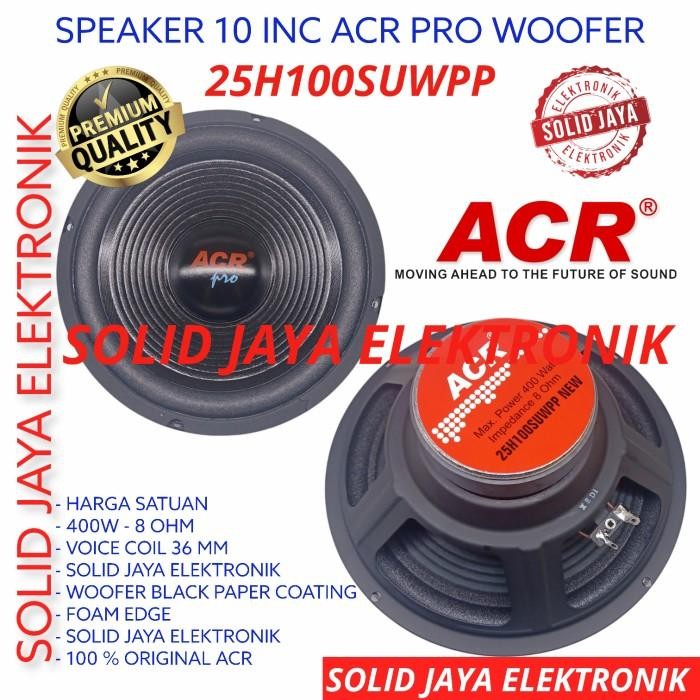 [Expret] SPEAKER ACR 10 INC PRO WOOFER 25H100SUWPP NEW INCH IN 400W WOFER 10INC