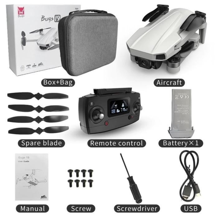 [Expret] Drone MJX Bugs 19 EIS B19 2.5K GPS With 5G GPS WiFi Mini Drone Camera