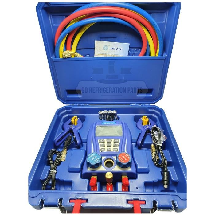 [Expret] DIGITAL TESTING MANIFOLD VACUUM DAN FREON DSZH WK-6889L ORIGINAL