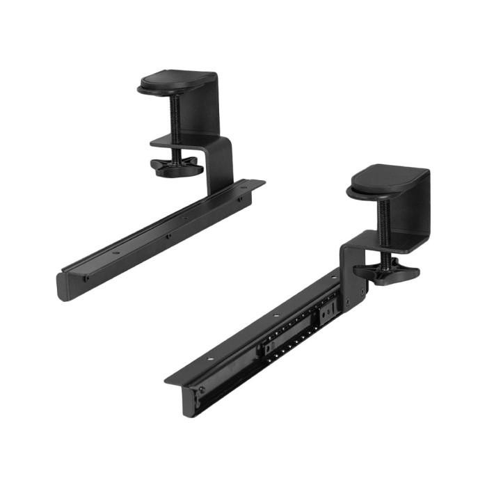 [Expret] Bracket Jepit Deskmount Underdesk Keyboard Rail Oximus EV110