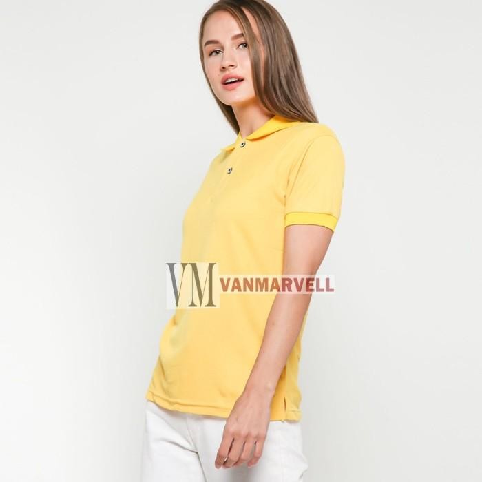 (Expert) VM Kaos Polo Shirt Polos Kuning - Kaos Polos Berkerah Kuning
