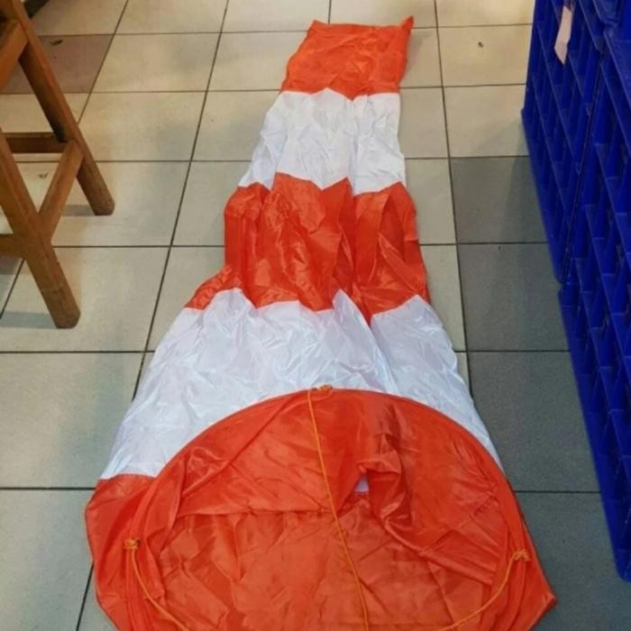 Windsock Orange - Putih Custom