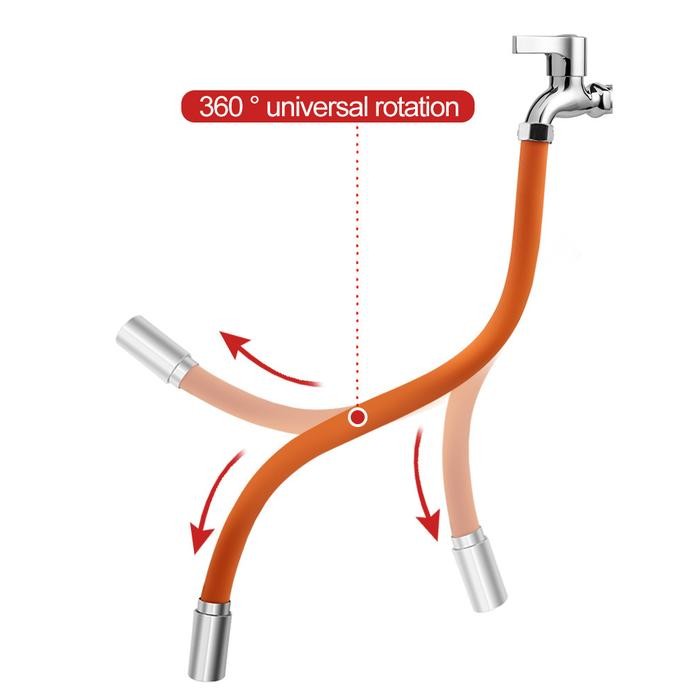 Sambungan Selang Kran Air Elastis 360 Derajat Fleksibel Slang Keran