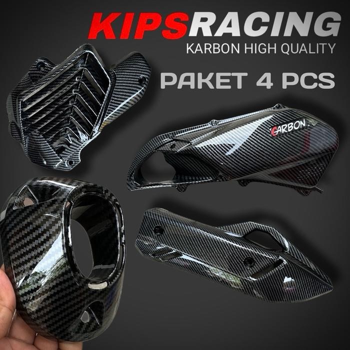 ORIGINAL PAKET CARBON PCX 160 4 PCS FILTER PCX 160 RADIATOR MONCONG TNG / Paket carbon pcx 160 vario