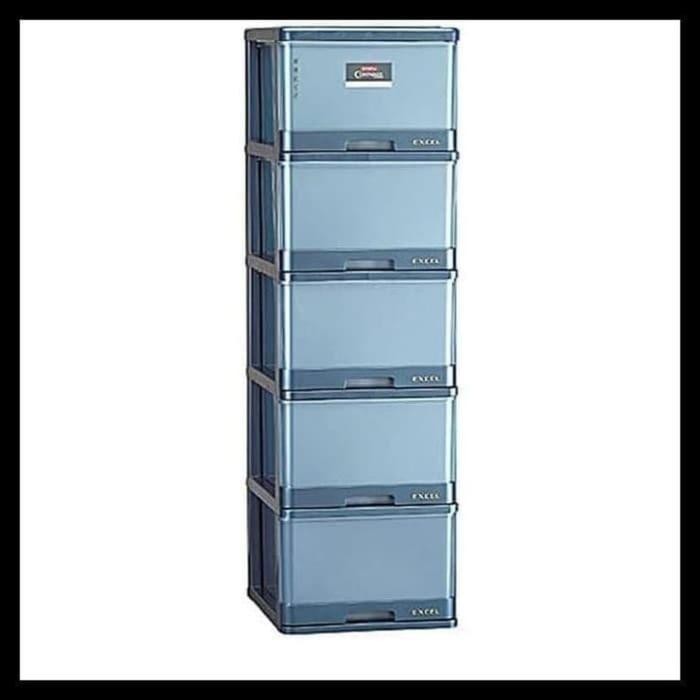 Lemari Pakaian Susun 5 Excel Lion S / Lemari Laci L5
