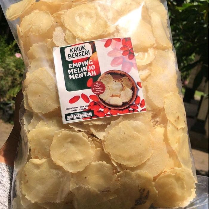 

[SUPER 1 Kg] Emping Melinjo Super Asli Kebumen Mentah Kering Siap goreng Termurah