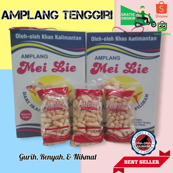 Amplang Ikan Mei Lie, Kerupuk Ikan, Ampkang Tenggiri