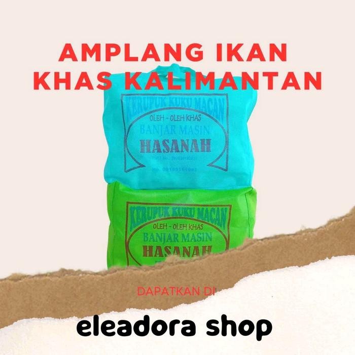 

Amplang Kuku Macan Hasanah - kerupuk Kuku Macan Banjarmasin-kemasan Tas Besar
