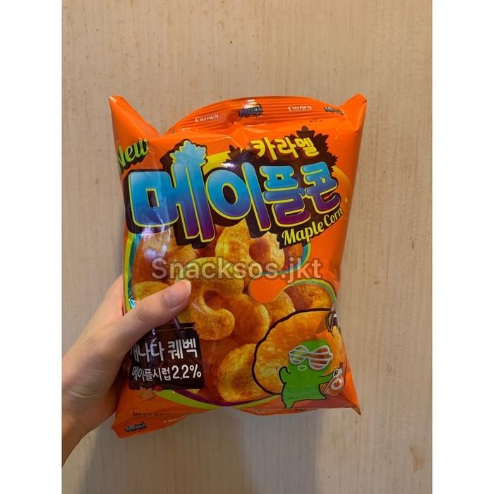 

CROWN CARAMEL CORN MAPLE SIRUP - MAKANAN RINGAN JAGUNG KARAMEL SNACK KOREA