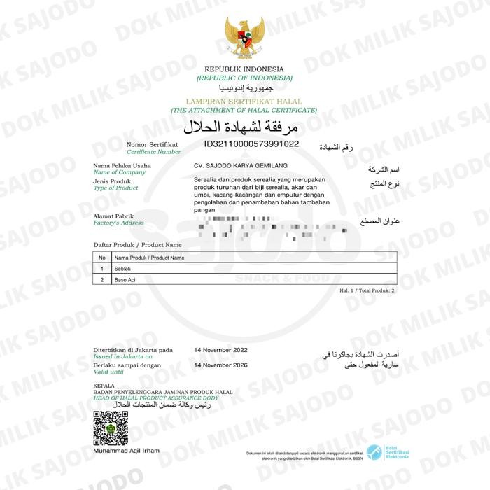 

3 SEBLAK FREE BASO ACI