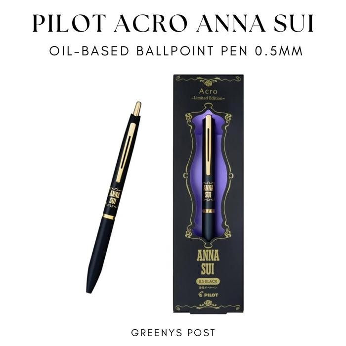 

Pilot Acro Anna Sui Oil-based Ballpoint Pen Gold Clip Pulpen 0.5mm (Limited Edition)