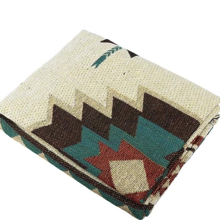 Aztec Navajo Woven Home Decor Towel Mat Sofa Blanket, Picnic Rug