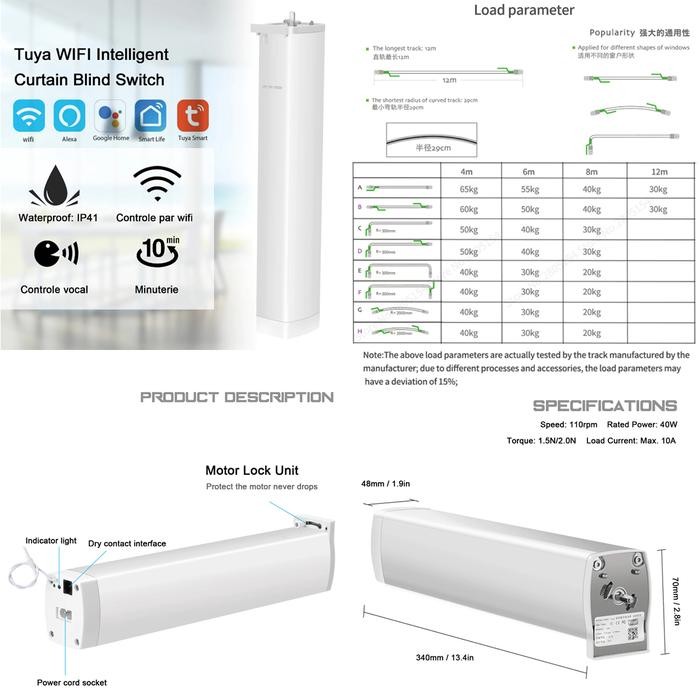 Tuya Smart Curtain Motor (Gorden Pin)