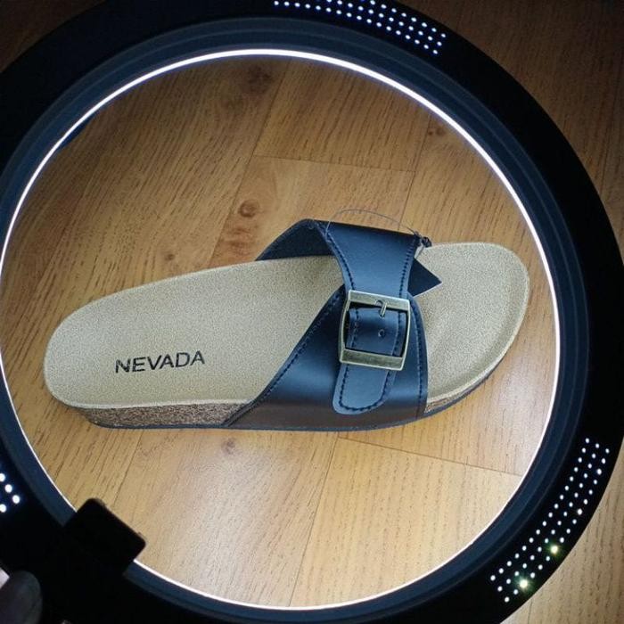 Sandal Nevada Wanita Sendal Slop Wanita Terbaru Kasual Sandalpuyuhfladeo -Gratisongkir