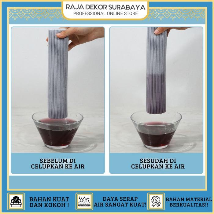 RajaDekor - Alat Pel Lantai Spons Praktis Modern Ultra Mop Sponge Pel Lantai Karet 28cm Pel Praktis