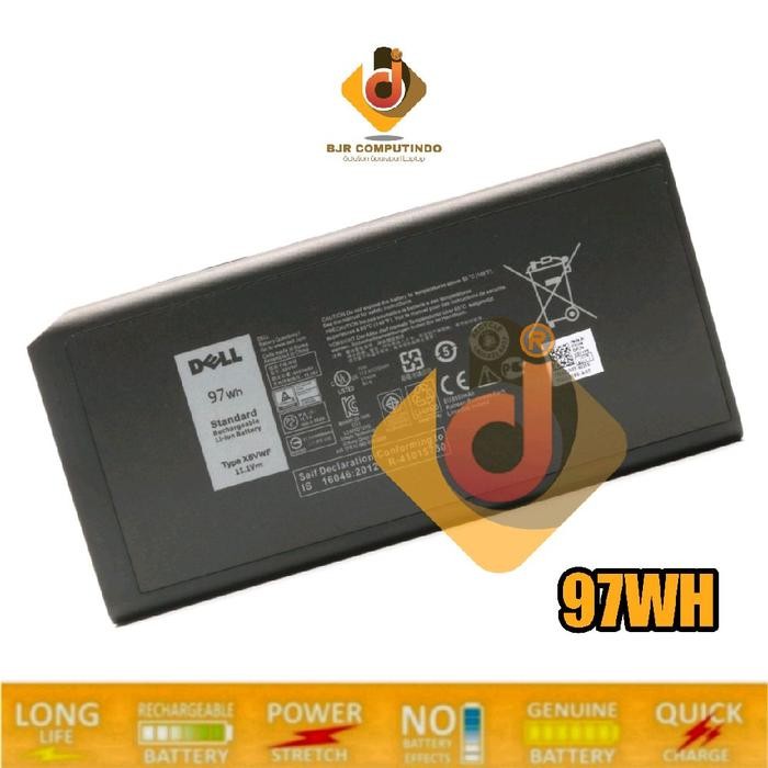 Baterai Dell Latitude 14 Rugged Extreme 5404 5414 7404 7414 7204 97WH