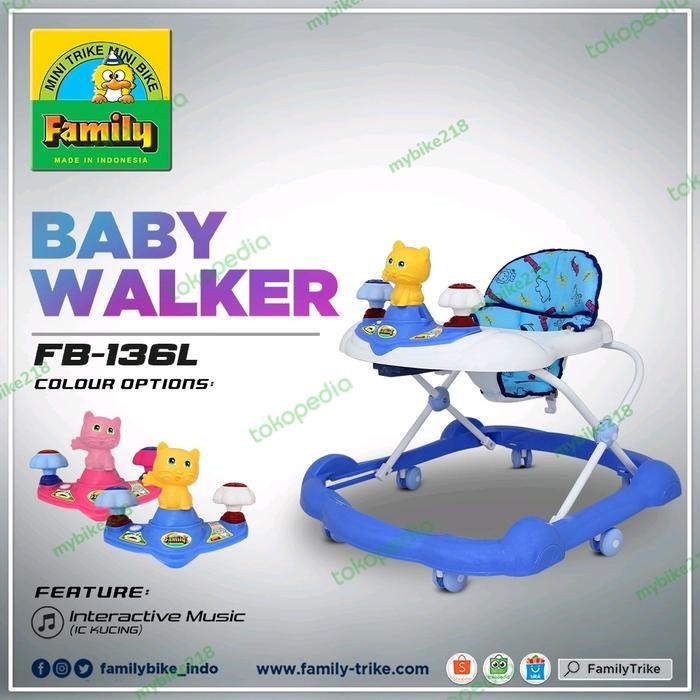 Baby Walker Family F136 Musik Lampu