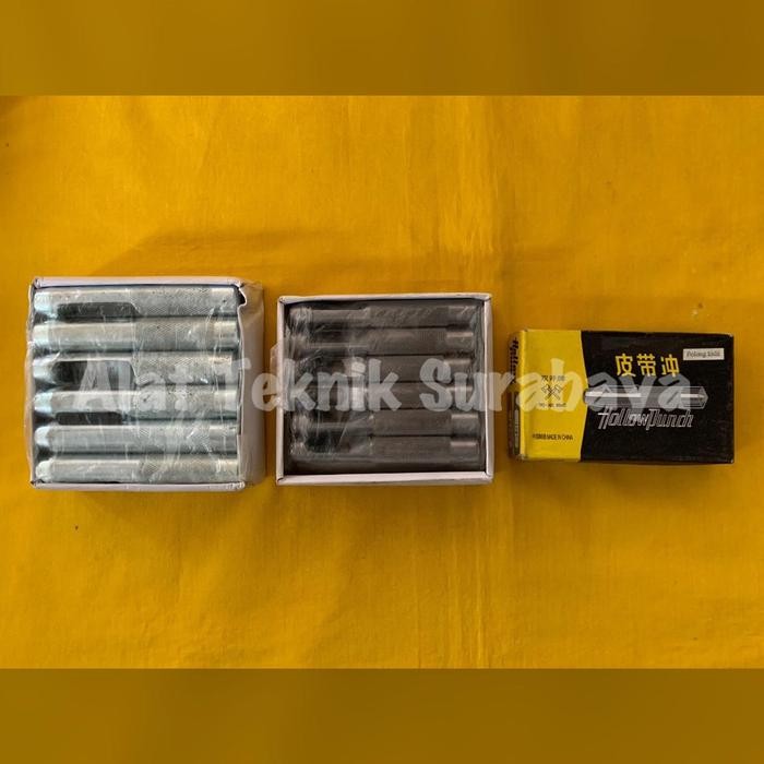 

AT ISI 12 PCS PLONG KULIT HOLLOW PUNCH 1/8" ; 3/16" ; 1/4" ; 5/16" INCH / POLONG / ALAT PEMBUAT