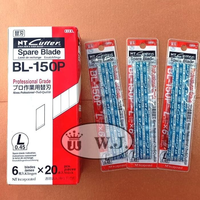 

AT Isi Cutter / Spare Blade NT BL-150P (Harga Tertera u/ Per 1Pak Biru, Isi 6 Mata Pisau).
