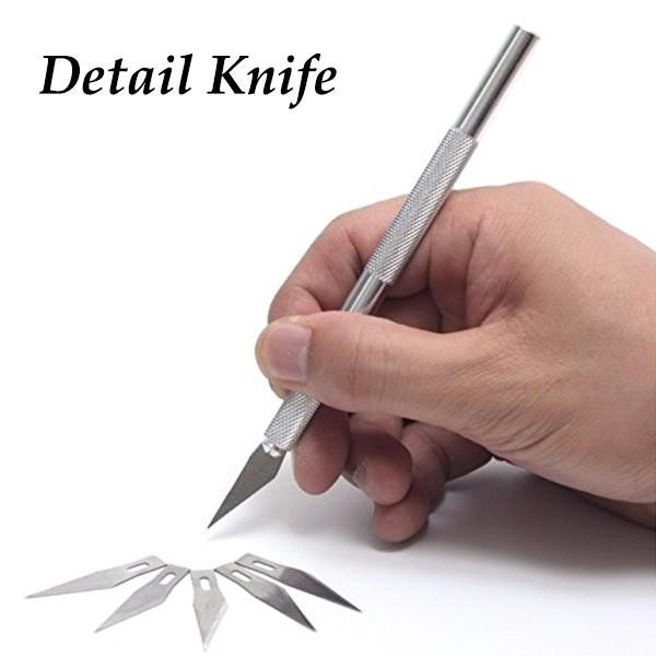 

AT Detail Knife / Art Knife Set + 5 Blades