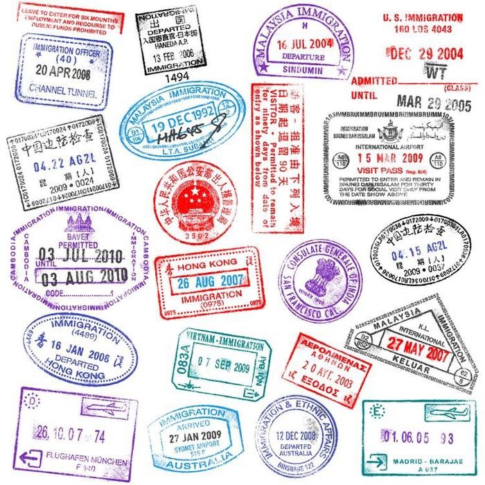 

AT passport stamp sticker