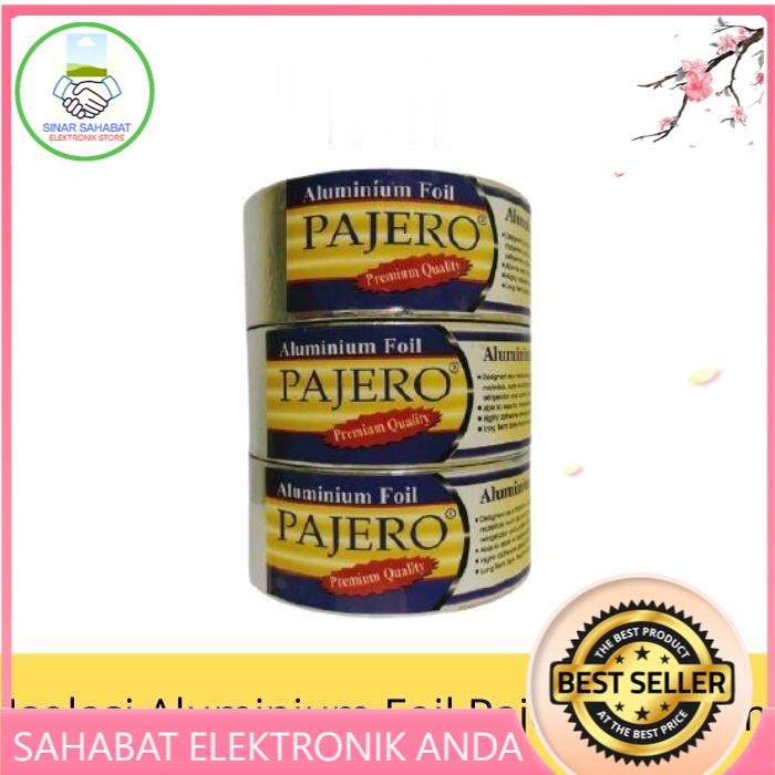

AT Lakban / Isolasi Aluminium Foil Tape Tahan / Anti Panas Pajero Premium