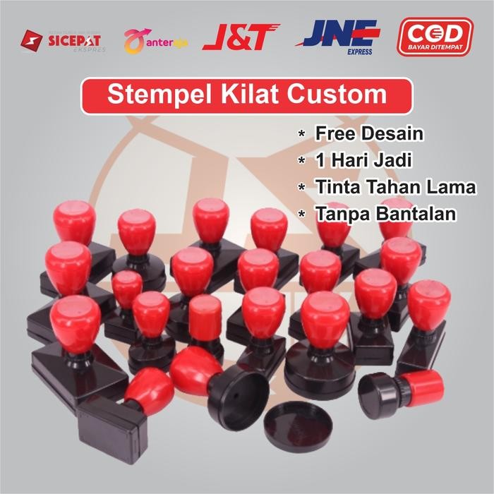 

AT Cetak Stempel Murah Custom Stempel Flash Stempel Warna / Cetak Stempel Kilat Note Tinta