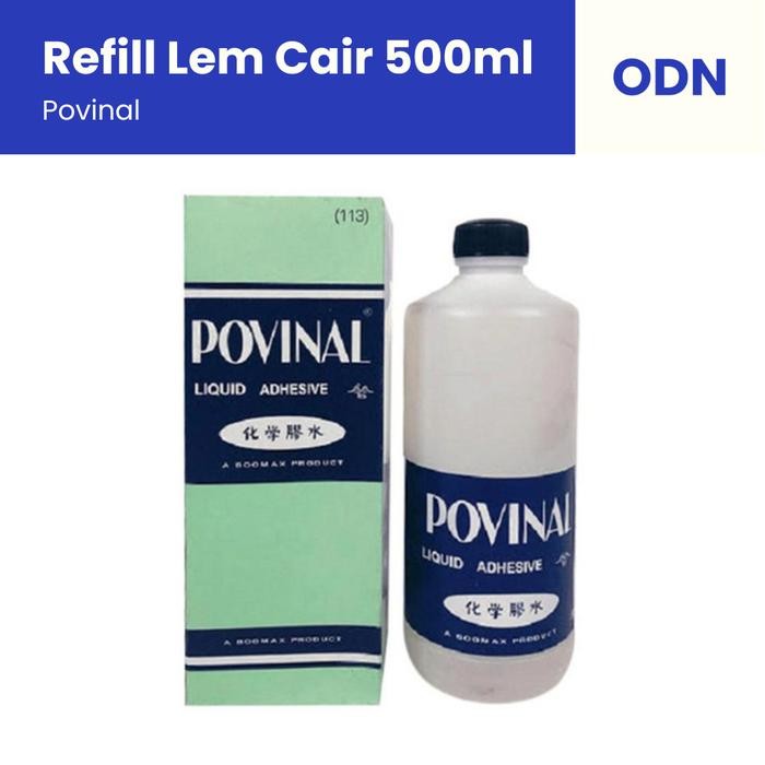 

AT Lem Cair Povinal Perekat Kertas 1/2 Liter 500ml