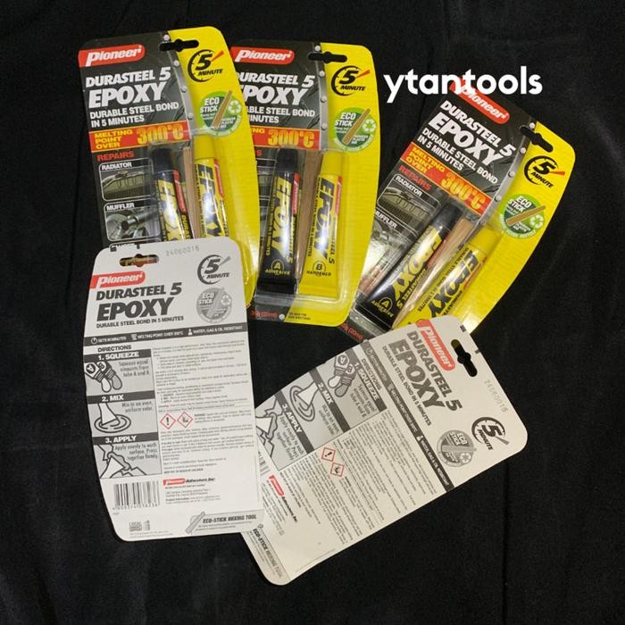 

AT Lem Pioneer Durasteel 5 Epoxy 35gr / Lem Besi dan Porting Tahan Panas