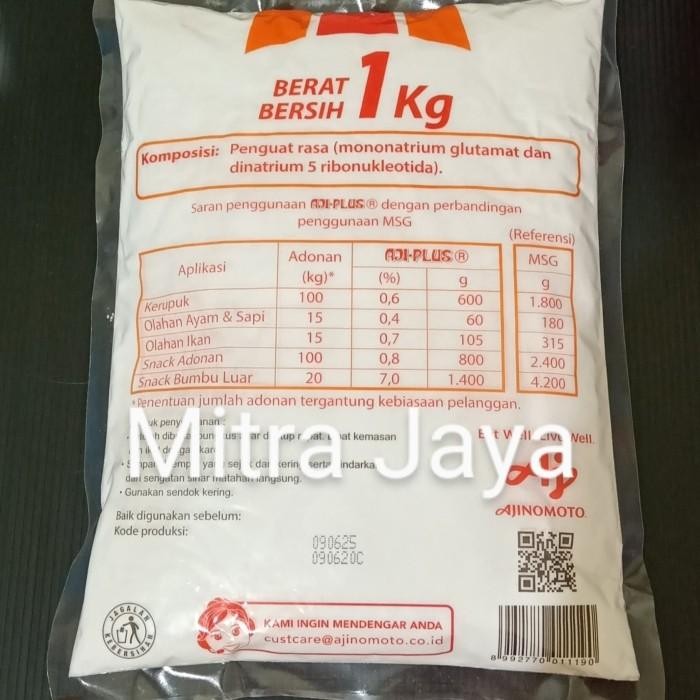 

(Expert) Aji-plus / Ajiplus Ajinomoto 1 kg / Penyedap penguat rasa Ajiplus