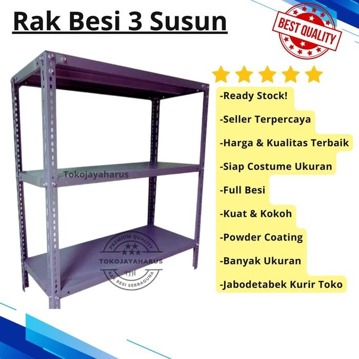 Rak Besi Siku 3 Susun Serbaguna Termurah Berkualitas