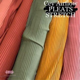 

AT Kain Cey Airflow Crinkle PLISKET PLEATS SALUR Ultra Crinkle Premium Original SUPER Stretch 100%