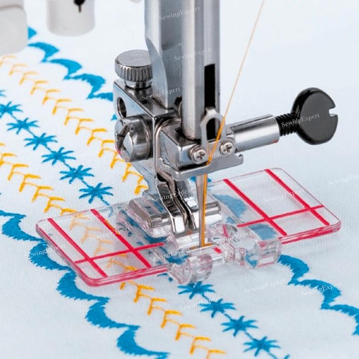 AT Sepatu Panduan Menjahit Bordir Bening Mesin Jahit Portable Jahitan Agar Lurus / Bordir / Jahitan