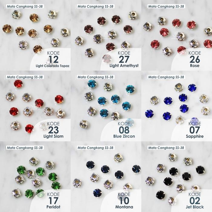 

AT Monte Manik Mote Beads Borci Payet Mata Cangkang SS 24 Permata Kristal