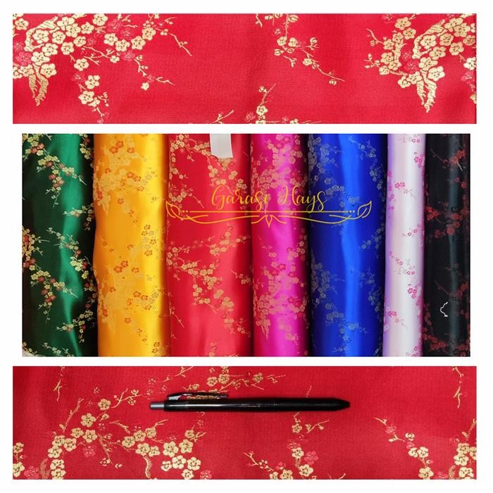 

AT Kain Cheongsam Cheong Sam Jibao China Shanghai Bunga Sakura