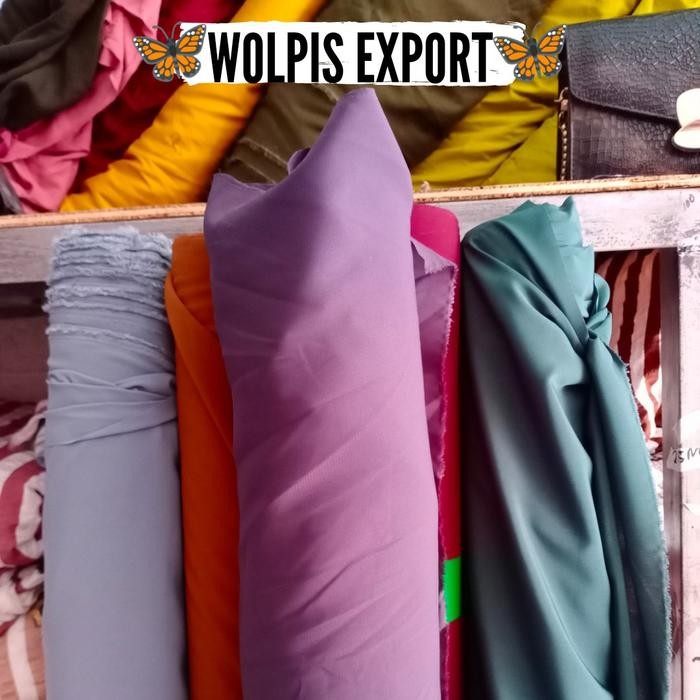 

AT (TERBARU) WOLPIS EXPORT POLOS SUPER HALUS ANTI KUSUT LBR 150 CM
