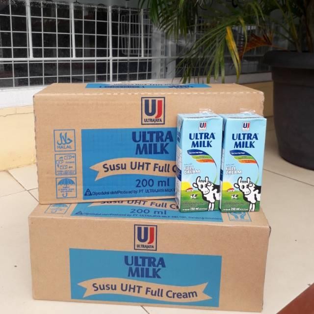 

(Expert) Susu Ultra Milk rasa full cream atau plan ukuran 200 ML isi 24 pcs