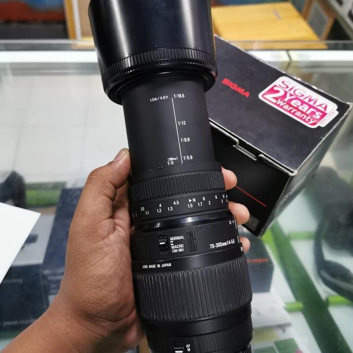 lensa tele sigma 70-300mm for canon