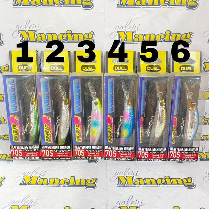 Umpan Duel Hardcore Heavy Singking Minnow 70mm