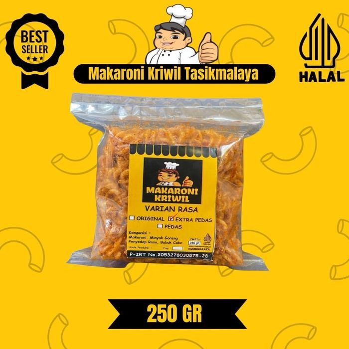 

New 250gr Makaroni Kriwil Cap Koki Food makaroni bantet pedas
