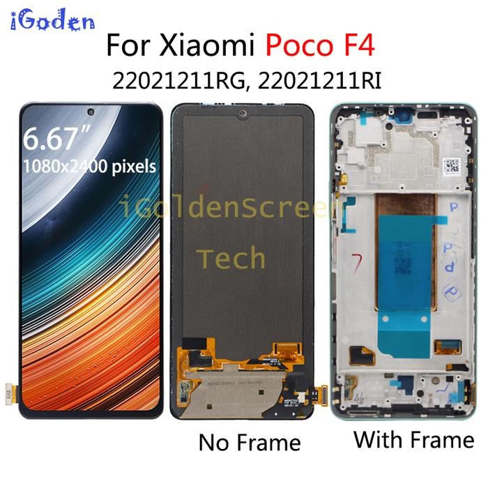Amoled For Xiaomi Poco F4 LCD Display Touch Screen Digitizer Asse