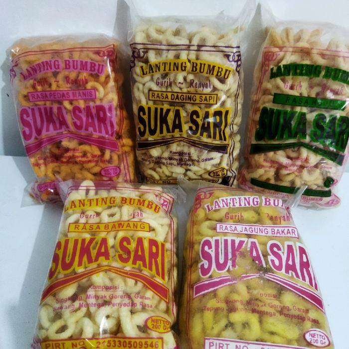 

New Lanting Kelanting Klanting Singkong Bumbu Suka Sari Khas Kebumen Snacks Food Pedas Jagung Goreng