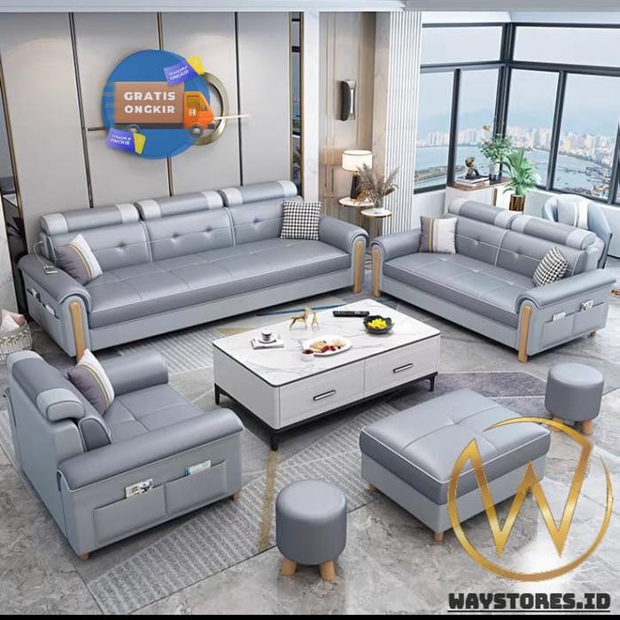 Sofa Tamu Nimalis/Sofa 321 Mewah/Sofa Ruang Keluarga Modern - S