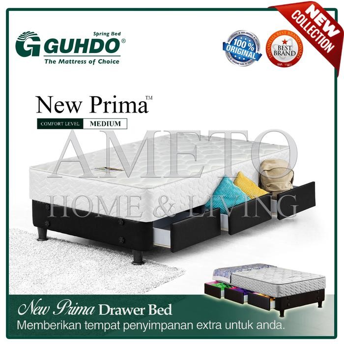 Guhdo Spring Bed Drawer Laci New Prima - 90X200 - (Tanpa Sandaran)