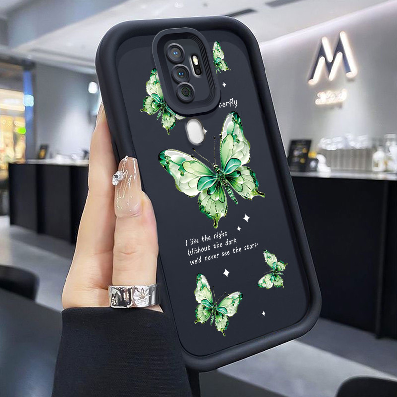 Casing Hp OPPO A5 2020 OPPO A9 2020 Case Casing Kupu-kupu berlian Kasing HP Cesing Silikon Softcase 